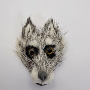 Varmlands Sweden Vargen Fox Wolf Fur Brooch Pin Karlstad Souvenir Handmade VTG